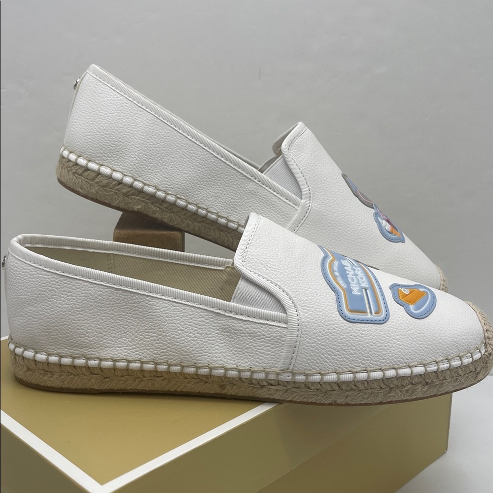 White Espadrille Slip-On Shoes - Picture 7 of 16